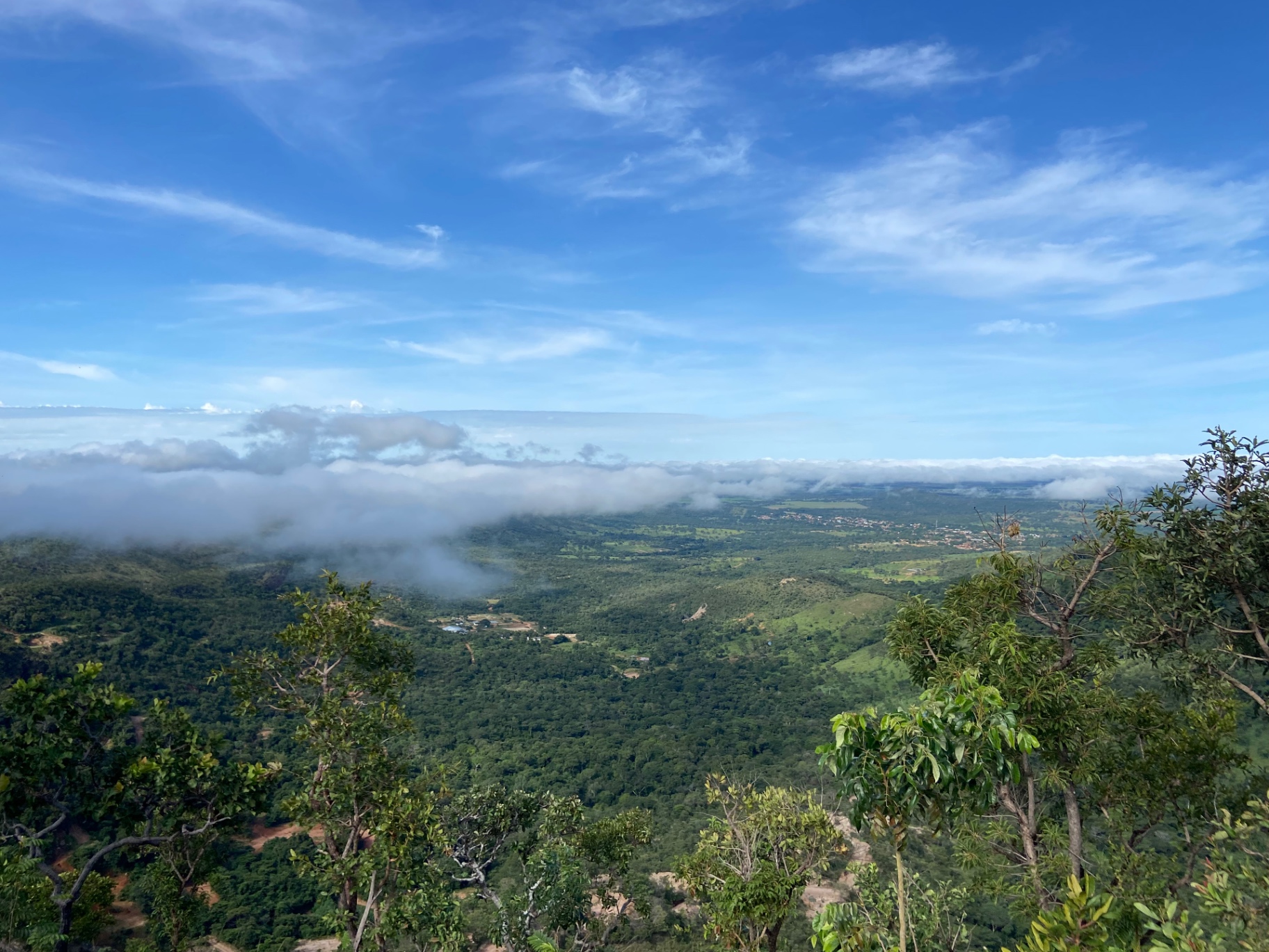 Aerial view of the Monte do Carmo gold mining project in Brazil, showing processing facilities and surrounding tropical landscape